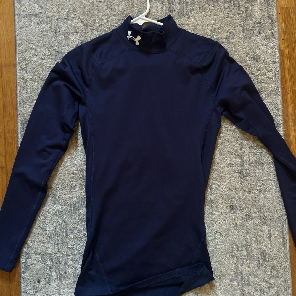 Under Armour Compression Navy Performance Turtlen… - image 1